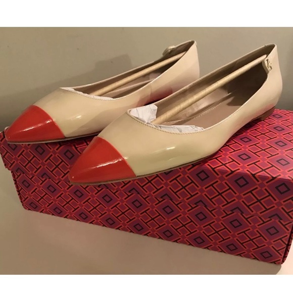 Tory Burch Shoes - NIB TORY BURCH Elizabeth Flat Shoes Patent Leather